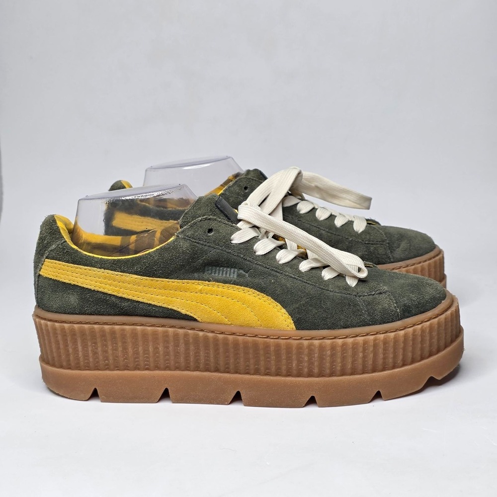 PUMA Fenty by Rihanna Cleated Creeper Suede Platform Sneakers Womens Sz 10 Shoes - Picture 1 of 12